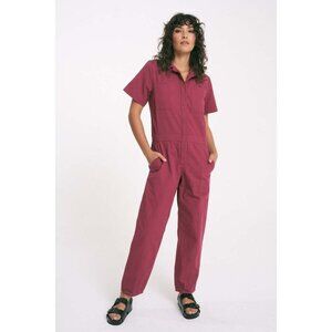 Back Beat Co. Cotton Boiler Suit Jumpsuit in Jewel Size Small